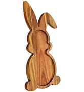 Bothyi Bunny Shaped Cutting Board Platter for Kitchen Baking Tools Wood Cheese Board Chopping Blo...