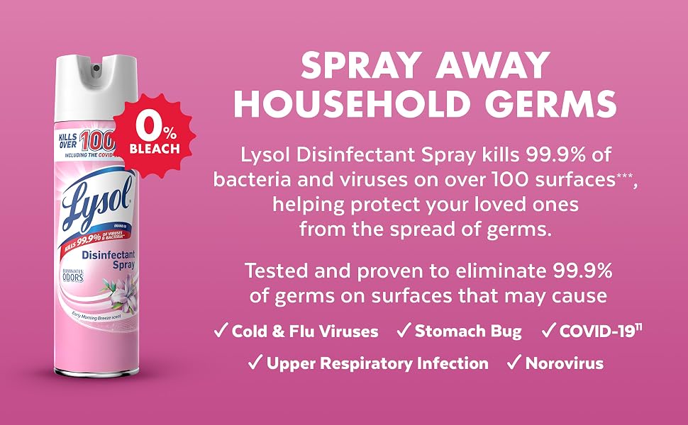 spray away household germs