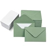 100 Packs of Small Envelopes with Blank Cards 4x2.75 Mini Envelope Gift card envelope