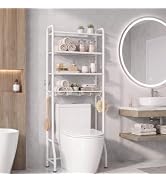 Delamu Over Toilet Storage Rack, 4 Tiers (71.9" H) Bathroom Organizer Shelf | Bathroom Storage Ab...