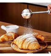 Flour Duster for Baking, Powdered Sugar Flour flour Sifter powdered sugar shaker duster Stainless...