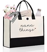 Craftique Nana Gifts from Grandkids- Unique Nana Tote Bag- Thoughtful Gifts for Nana, Nana Birthd...