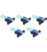 Eardion 5pcs Fiber Quick Connector, SC-UPC Fiber Optic Quick Connectors- Reusable Connectors Adap...