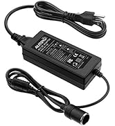 ALITOVE AC to DC Converter 12V 5A 60W 100-240V to 12V Car Cigarette Lighter Socket AC/DC Power Ad...