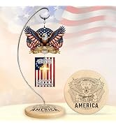 250th Anniversary America Tabletop Ornament Decorations, USA Patriotic Home Decor 1776-2026 with ...