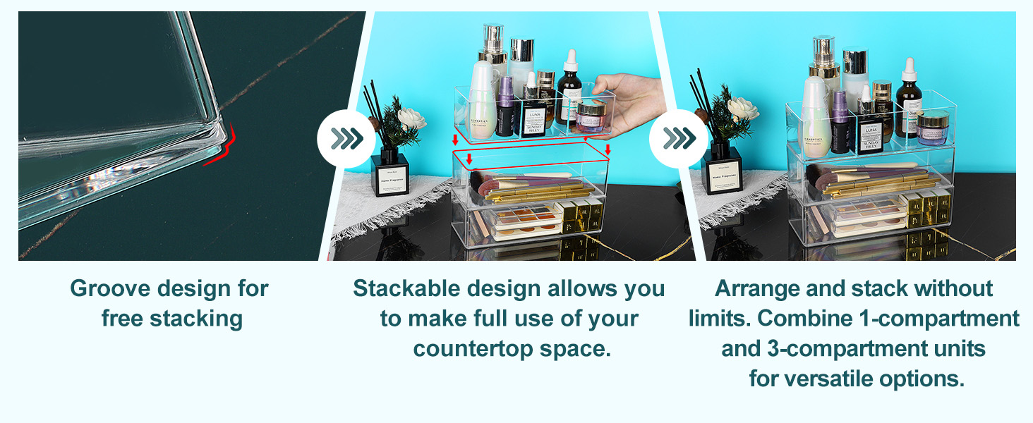 make up drawer organizer tray