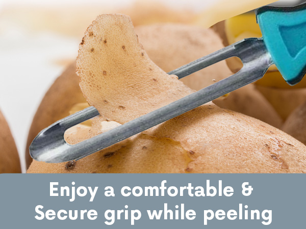 Linden Sweden Jonas Peeler Comfort Meets Safety Ergonomic Soft-grip handle peelers for kitchen