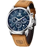 BENYAR Mens Watches Analog Quartz Chronograph Waterproof Wrist Watches for Men Fashion Business W...