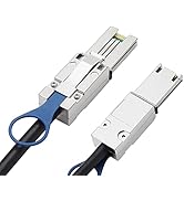 RamboCables Mini SAS SFF-8088 to SFF-8088 Cable 6ft(2m) 6G External, Mini SAS 26pin (SFF-8088) Ma...