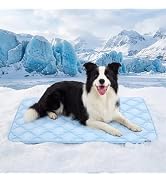 ZOMISIA Cooling Dog Mat Extra Large, Q-Max>0.5 XLThin Breathable Cold Crate Pad for Pet, Portable...
