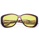Vepiant Driving Glasses Fit Over Prescription Glasses Anti Glare Polarized Wrap Around Night Visi...