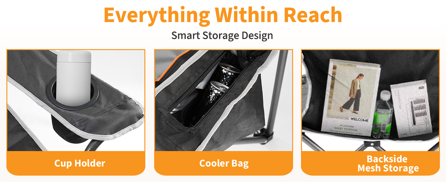 Folding Camping Beach Chair for Adults