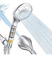 FASDUNT Filtered Shower Head with Handheld, High Pressure 8-Mode Handheld Showerhead with Filters...