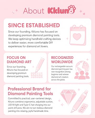 Kkluno Electric Diamond Painting Pen with Light