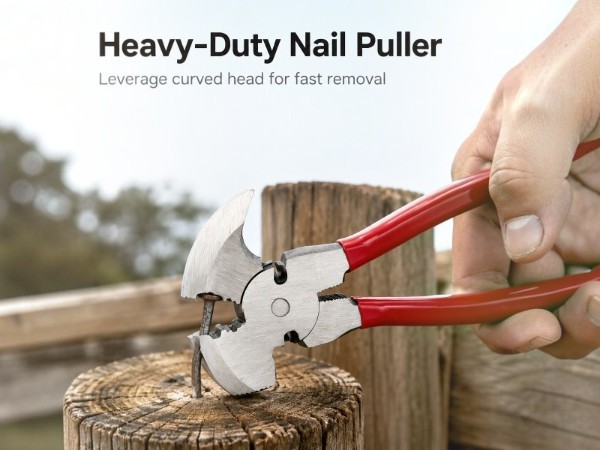 Heavy-Duty Curved Head Nail Puller Pliers