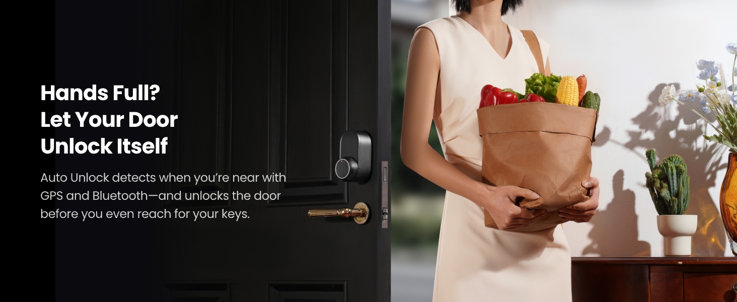 Smart Lock Ultra with Keypad Touch, Fingerprint Entry Door Lock