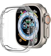 BOTOMALL Compatible with Apple Watch Bumper Case Ultra 2 / Ultra 49mm Soft Flexible TPU Thin Ligh...