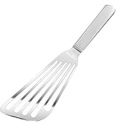 KSENDALO Stainless Steel Fish Spatula, Versatile Metal Cooking and Egg Turner, Slotted Offset Pan...