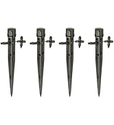 Rain Bird MBH4PKS Drip Irrigation Micro-Bubbler on Stake, 180° Half Circle Pattern, 0 - 3' Spray ...