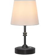 ONEWISH Small Cordless Lamp Dimmable-Battery Operated Table lamp, 4000mAh Rechargeable, Touch Bed...