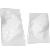 OSALADI 2Pcs DIY Jelly Molds Food-grade PP Koi Fish Shape Kitchen Mousse Chocolate Rice Cake Mold...