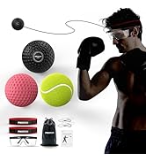 PROIRON Boxing Reflex Ball with Safety Glasses, 4 Reflex Ball, 2 Headband for Adult/Kids, Boxing ...