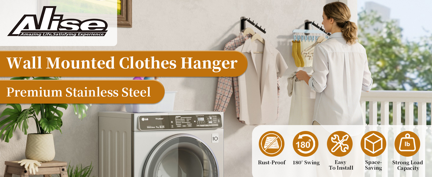 wall mounted drying rack