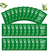 fafortune 0.28oz Travel Size Aloe Vera Gel Bulk,99% Pure Organic Aloe Vera for Face,Hair,Skin,Bod...
