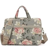 kayond White Rose Patten water resistant Laptop Shoulder Messenger Bag Case Sleeve for 12 Inch 13...