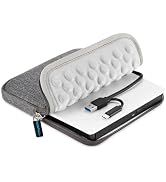 ROOFULL External CD DVD Drive with Carrying Case, USB 3.0 & USB-C CD Burner DVD+/-RW Optical Disc...