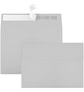 50 Packs 5x7 Dark Gray Envelope, Gray Envelopes 5x7, Dark Gray Invitation Envelope, Envelopes Sel...