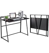 EUREKA ERGONOMIC Modern Folding Computer Desk Teen Student Dorm Study Desks 41-inch Fold up Desk,...