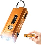 BORUIT A1 Mini Keychain Flashlight with Clip, Magnetic and Sidelight | Small Flashlights Powerful...