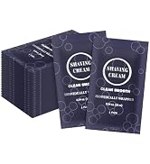Travel Shaving Cream for Men, Individually Wrapped Mini Shaving Cream in Bulk, Disposable Travel ...