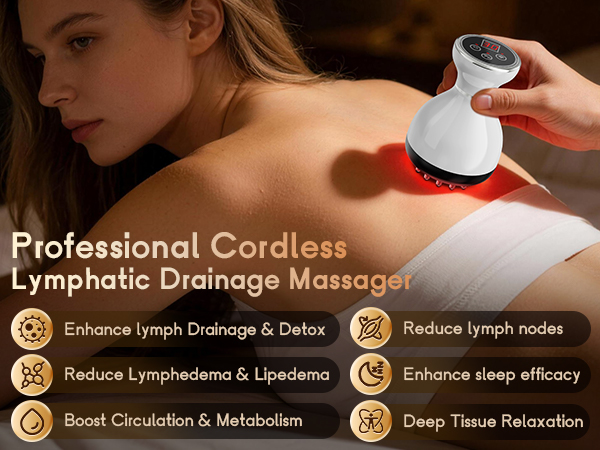Lymphatic Drainage Massager and Anti Cellulite Massage Tool