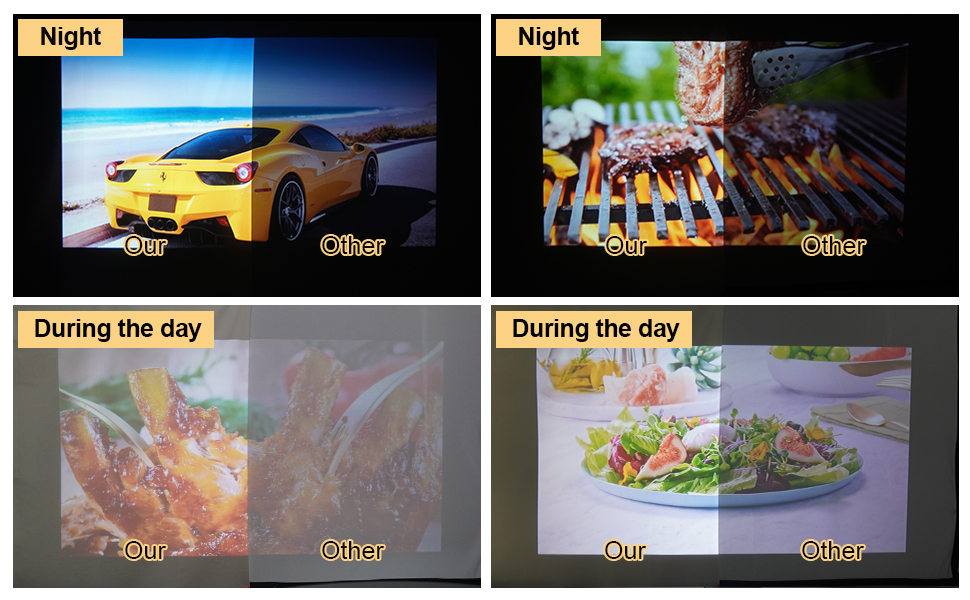 black back small projector screen