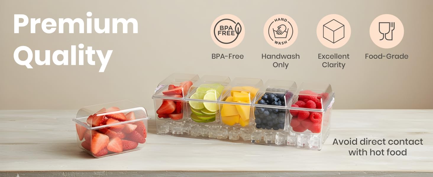 condiment server tray