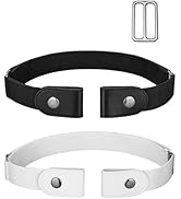 maikun No Buckle Women Men Stretch Belt, Invisible Elastic Belt for Jeans Pants Dresses