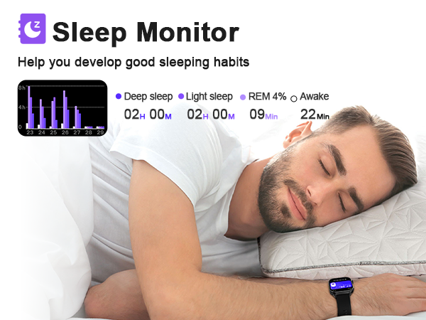 The Fitness tracker tracks your sleep quality