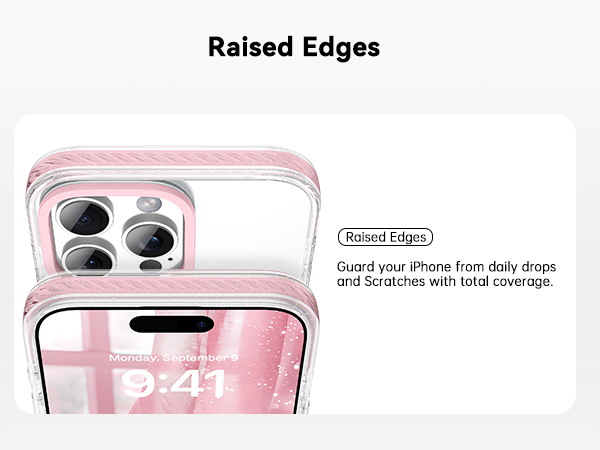 Raised Edges Guard your iPhone from daily drops and Scratches with total coverage