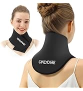 ONLYCARE Neck Ice Pack Wrap Gel - Upgraded Ice Packs for Neck Reusable, Hot and Cold Compress, Re...