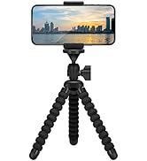 Mini Cell Phone Flexible Tripod Holder, ZTON Adjustable Mobile Phone Mount, Universal Octopus Sta...