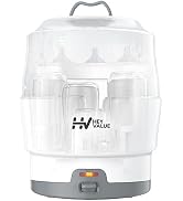 Bottle Sterilizer, Baby Bottle Sterilizer, Heyvalue Steam Bottle Sanitizer for Baby Bottles, Paci...