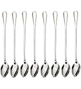 dhrbsx Long-Handled ice Tea Spoon, Cocktail stir Spoons, Stainless Steel Coffee Spoons, ice Cream...