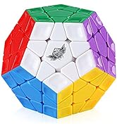 D-FantiX Cyclone Boys 3x3 Megaminx Stickerless Speed Cube Pentagonal Dodecahedron Cube Puzzle Toy