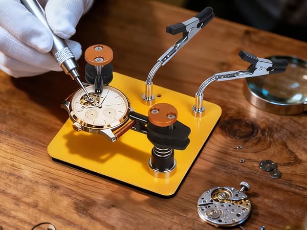 clamp for repairing watches