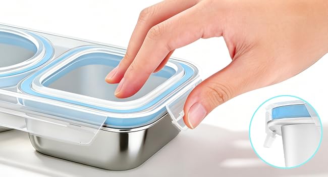 metal snack containers with lids