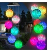 Toodour Solar Wind Chime, Color Changing Ball Wind Chimes, LED Decorative Mobile, Gifts for Mom, ...