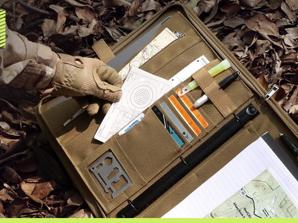 LIVANS Tactical Notebook portfolio Padfolio Ring Binders