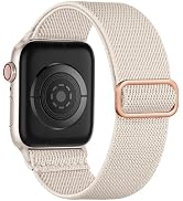 Maledan Stretchy Solo Loop Compatible with Apple Watch Band 44mm 40mm 45mm 41mm 38mm 49mm 42mm Wo...